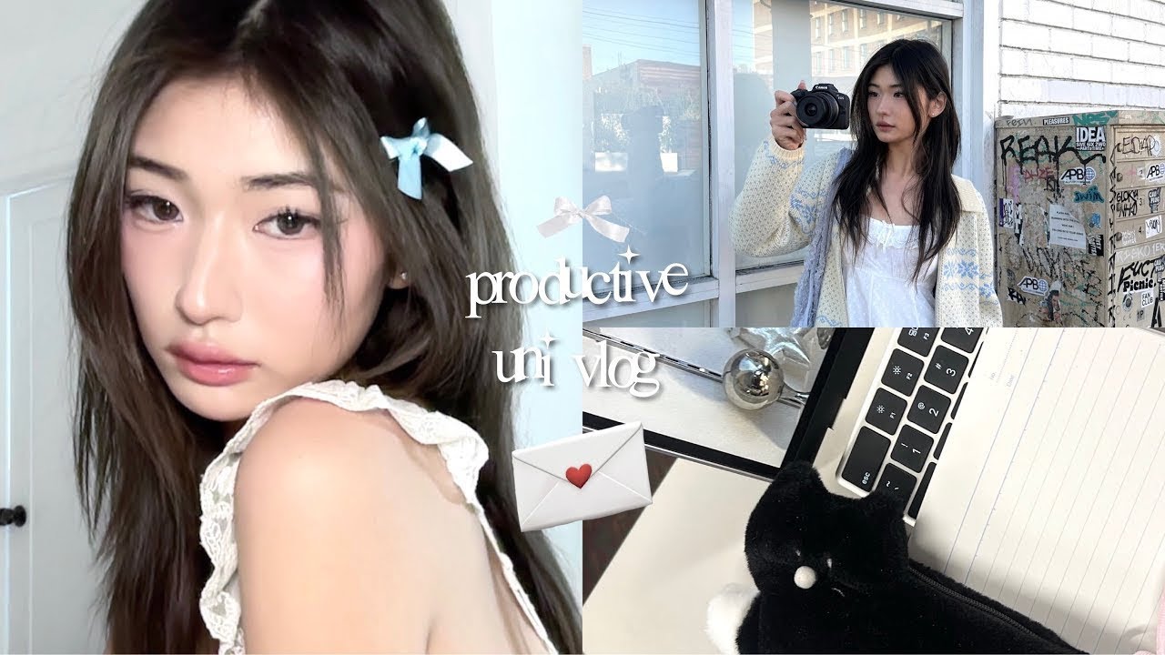 PRODUCTIVE UNI VLOG 📝: test season, lots of studying, classes at USC, self-care, student life, busy