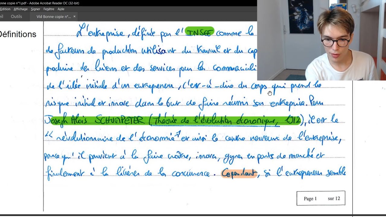 Cette copie d'ESH a eu 20 à HEC (analyse de l'introduction)