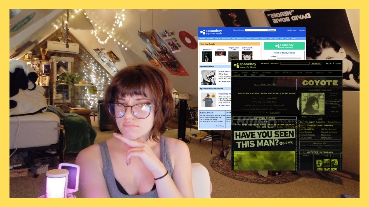 browse my spacehey page with me