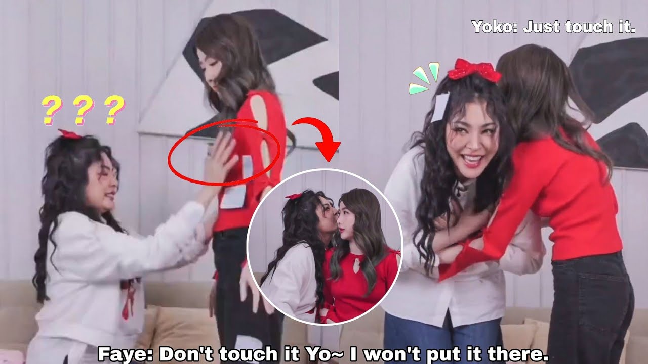 (FayeYoko) FAYE ACCIDENTALLY GRABBED YOKO'S CHEST WHILE PLAYING GAME | Yoko obviously got jealous