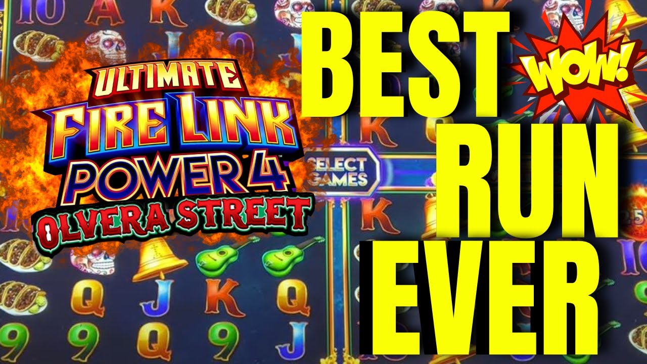 OMG! My best run ever on ultimate fire link power 4 slot machine! This slot is on fire!