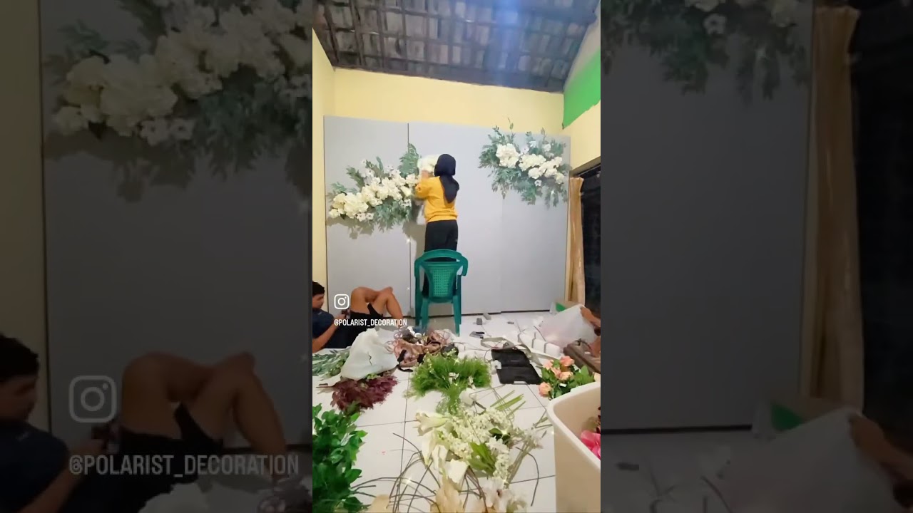 Dekorasi papan, DIY backdrop, tutorial backdrop