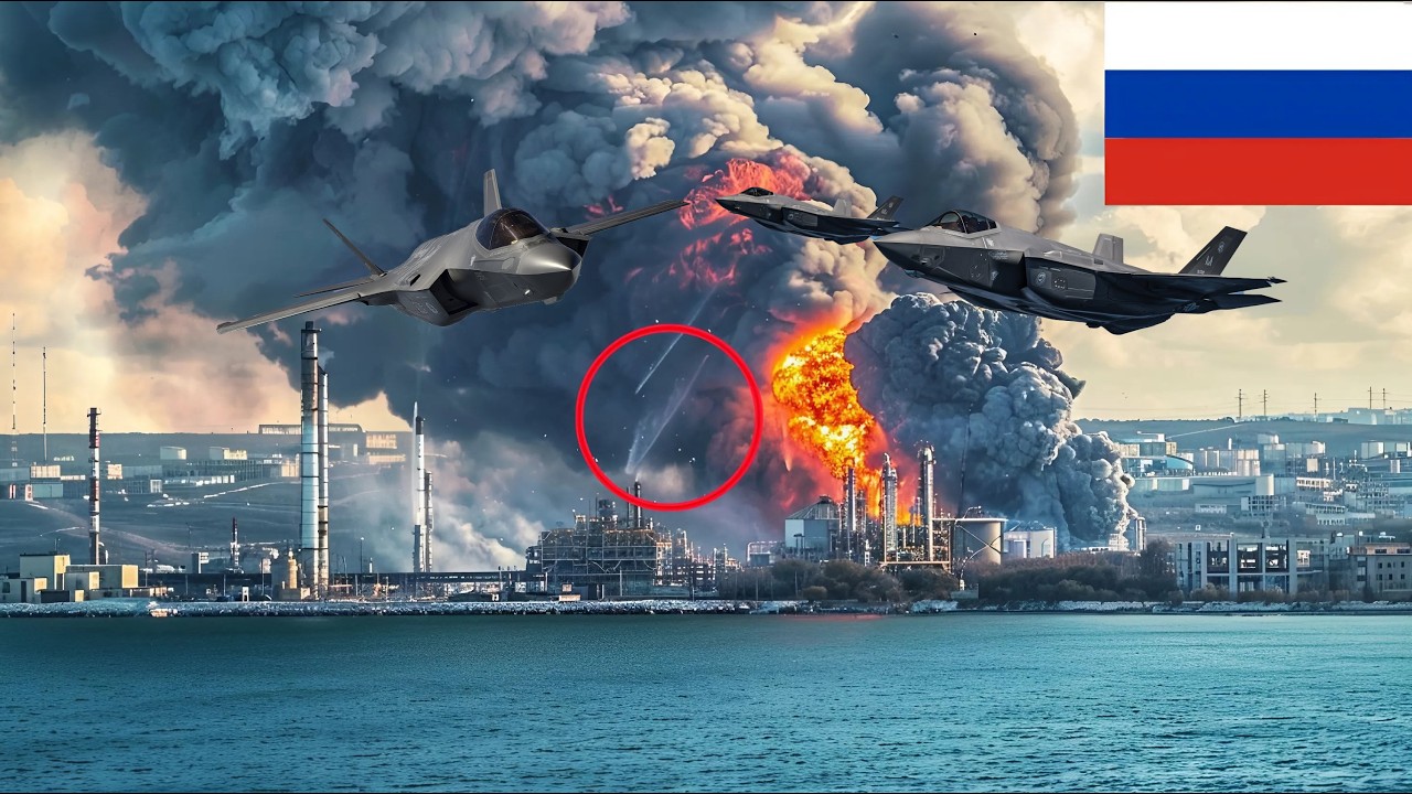 2 minutes ago! US and Ukrainian F-35 fighter jet squadron destroyed a Russian nuclear facility.