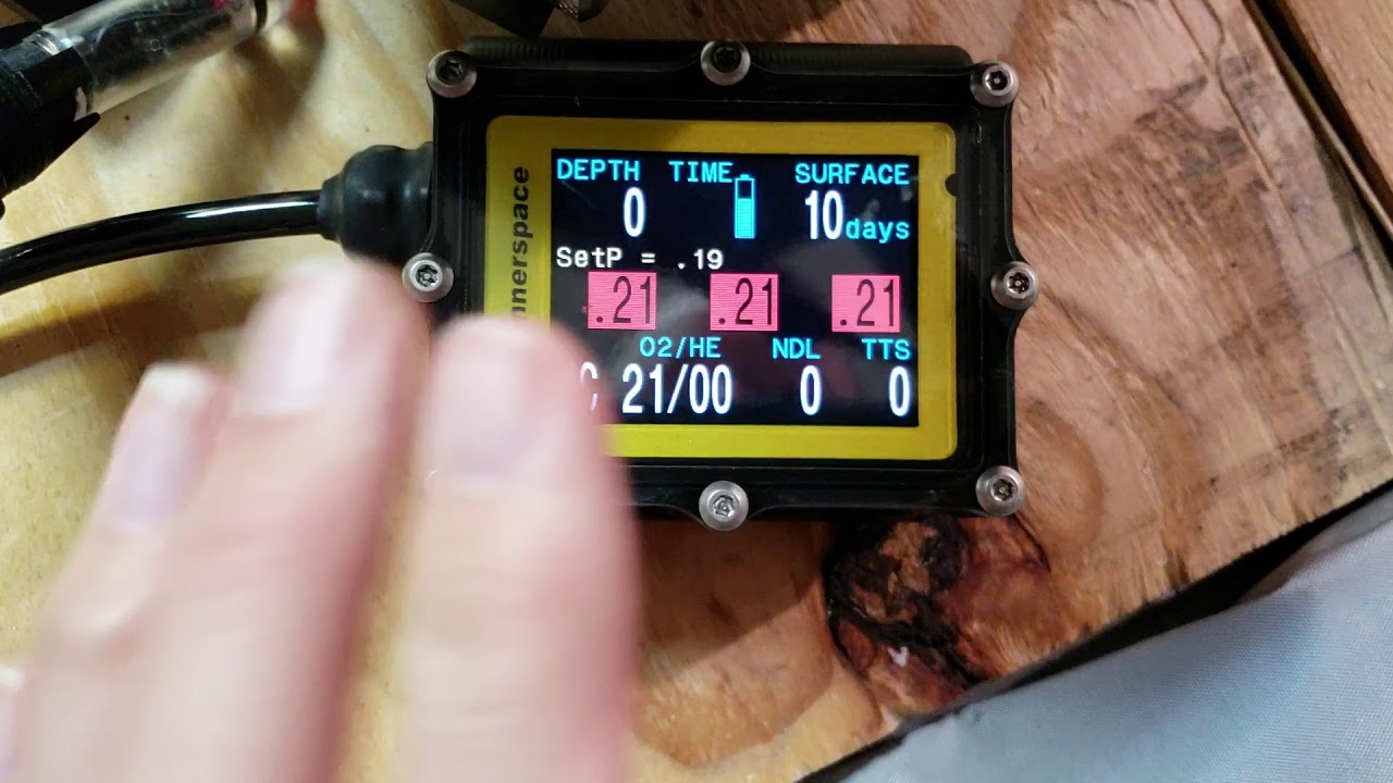 Calibrating the ISC Tiburon Rebreather Shearwater electronics