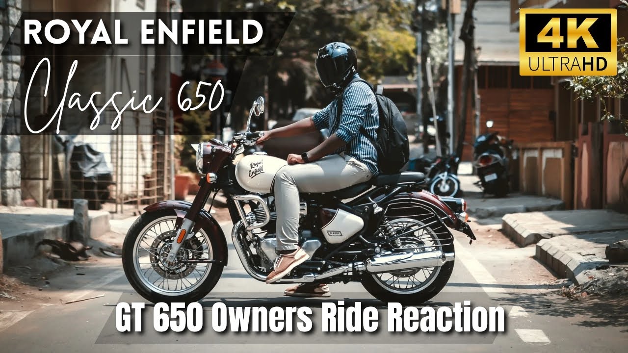 Royal Enfield Classic 650 | GT 650 Owners Ride Reaction 🤩 | is it Good? #royalenfield #dericksview