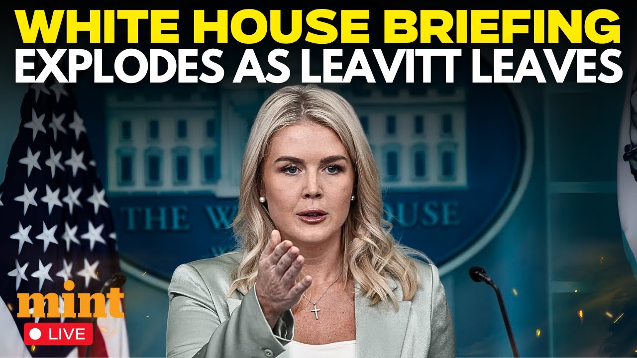 US News LIVE | Karoline Leavitt Storms Out of Briefing Room, Leaves White House in Chaos | Trump |US