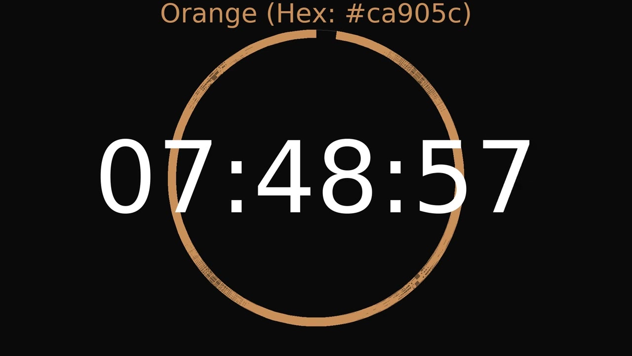 8 Hour Timer | Orange Colour