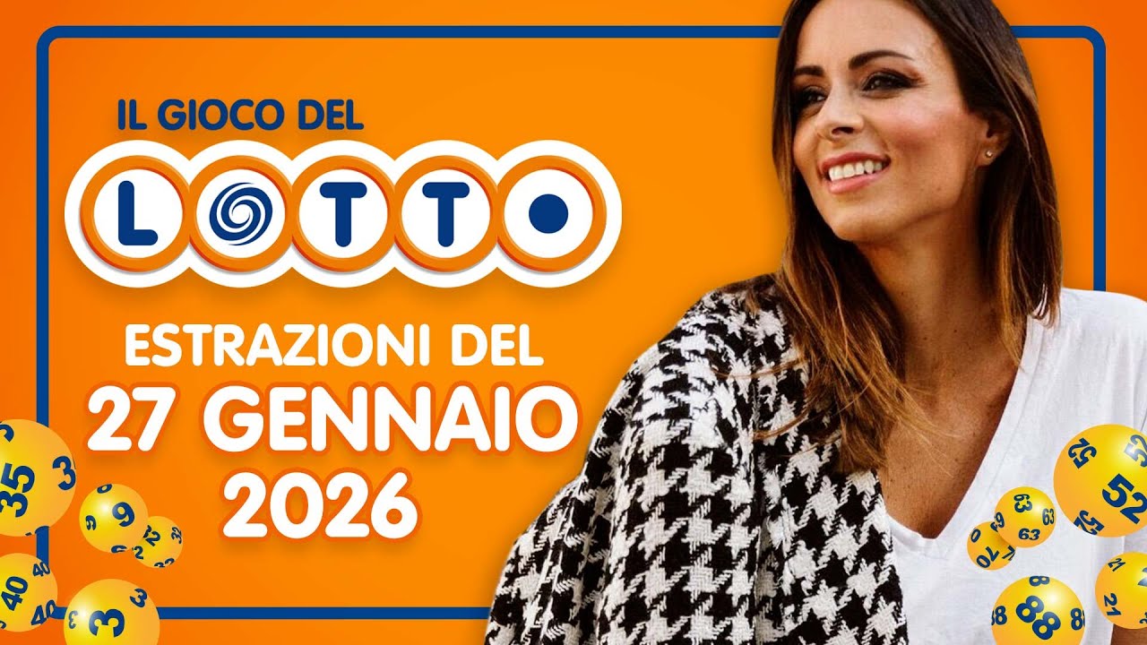 Estrazione in diretta del Gioco del Lotto e del Simbolotto di marted&igrave; 27 Gennaio 2026