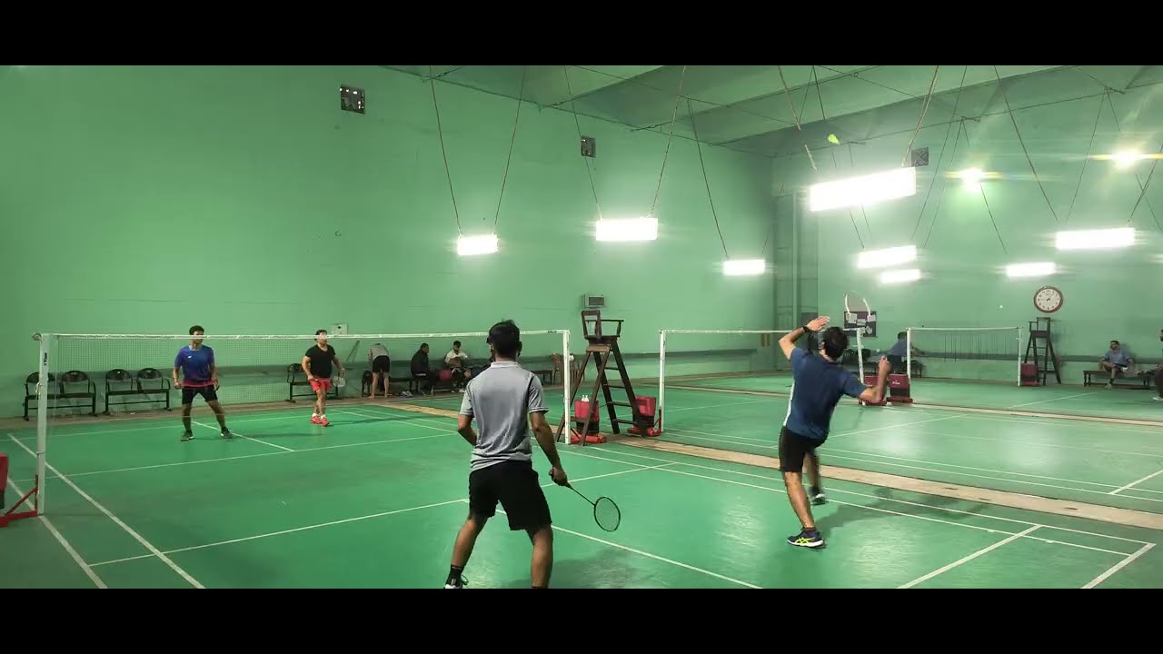 (1266) Prof. G D Ransinchung & Abhishek vs. Prof. Prince & Ayush (Clash 4) #badminton #doubles #iitr