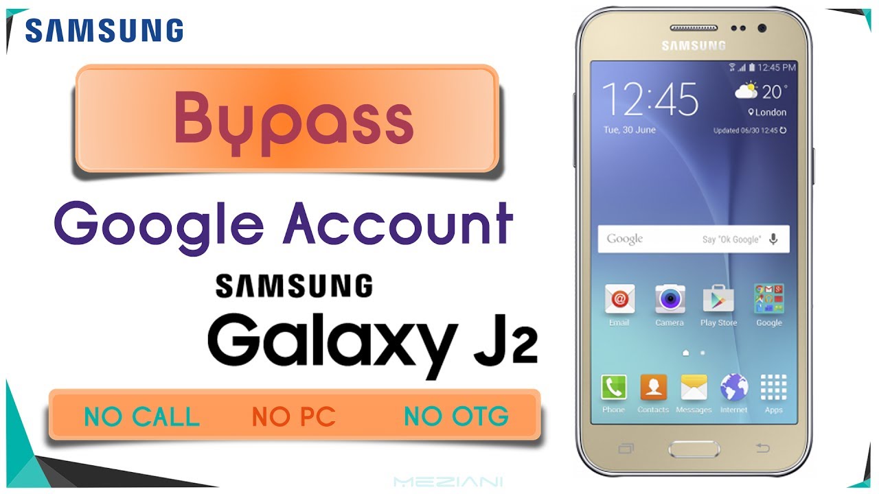 Bypass Google Account Samsung Galaxy J2 SM-J200 Remove FRP