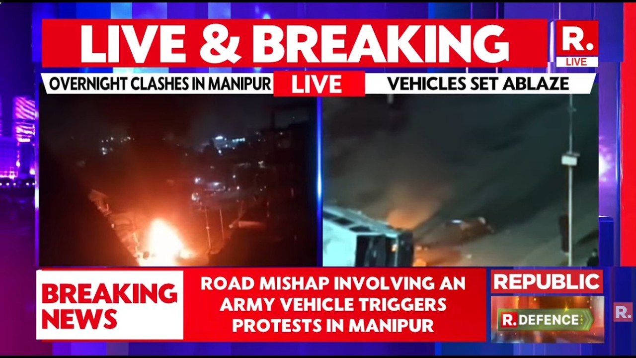 Manipur News: Overnight Clashes In Tuibong After Security Forces&rsquo; Vehicle Accident Injures 2
