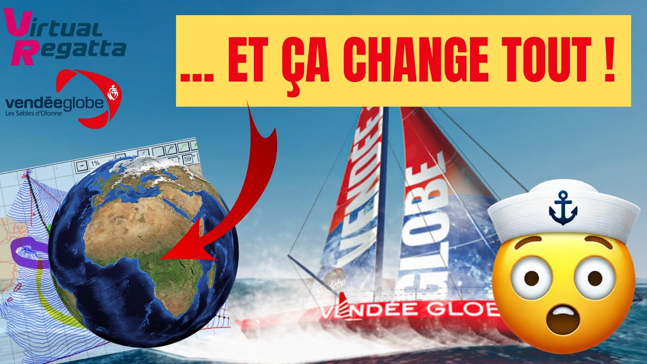 Vendée Globe 2024 🌊: Pourquoi la forme de la Terre changera vos routages en At Sud - Virtual Regatta