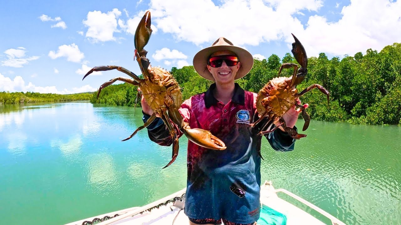 Catching Mud Crabs in Crocodile Territory! - Northern Territory - BIG BUCKS!!!