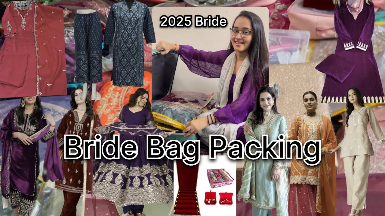How to Organise Your Own Wedding Bags || 2025 Bride Bag packing || Must have bridal essentials 