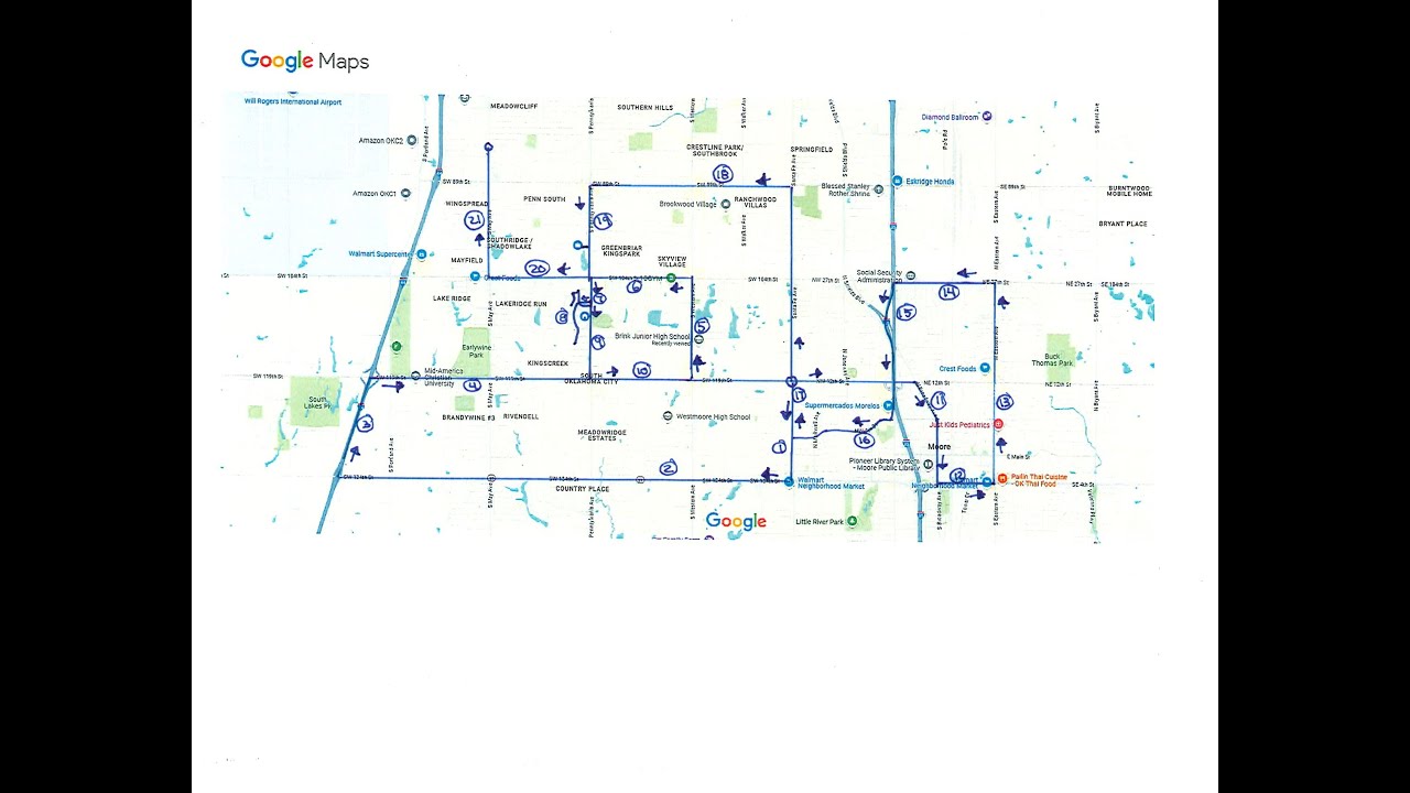 A Drive around south Oklahoma City and Moore in 1985!