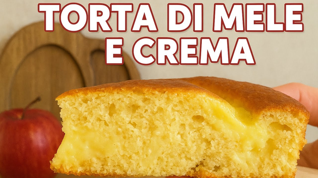 🍎 Non è la solita TORTA DI MELE: questa con la CREMA PASTICCERA  è irresistibile!