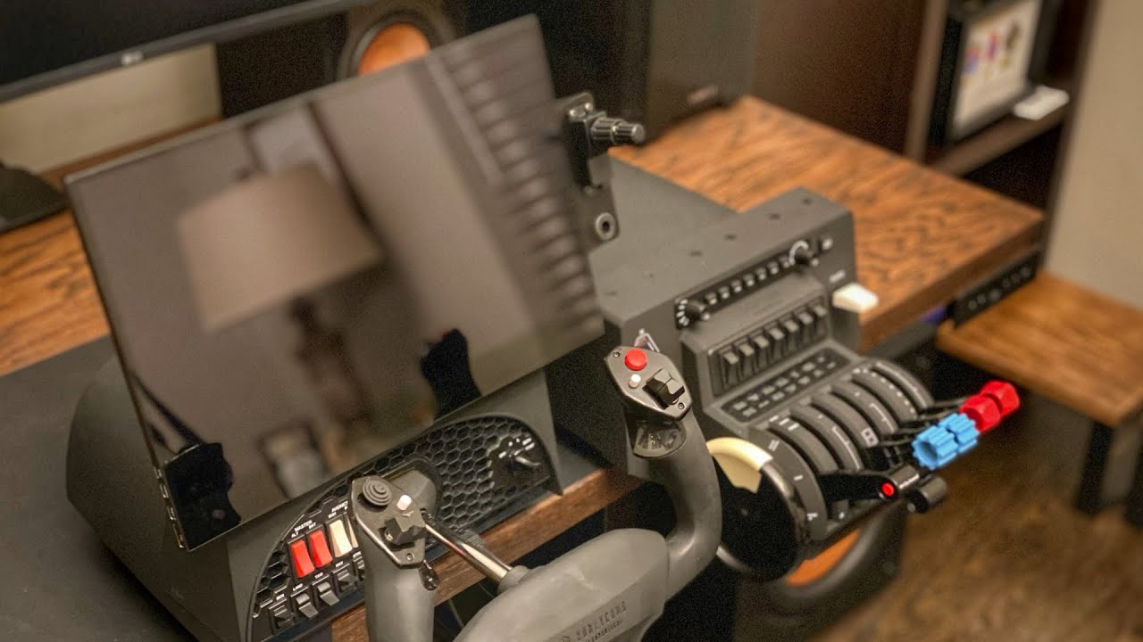 Flight Simulator TOUCH BRACKET for Honeycomb | Featuring Sim Innovations Air Manager and Knobster