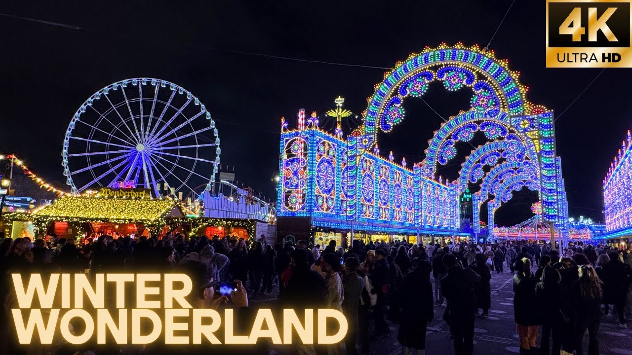 LONDON CHRISTMAS TOUR 2025  ✨ | Winter Wonderland 2025 Walking Tour In London’s Hyde Park [4K]