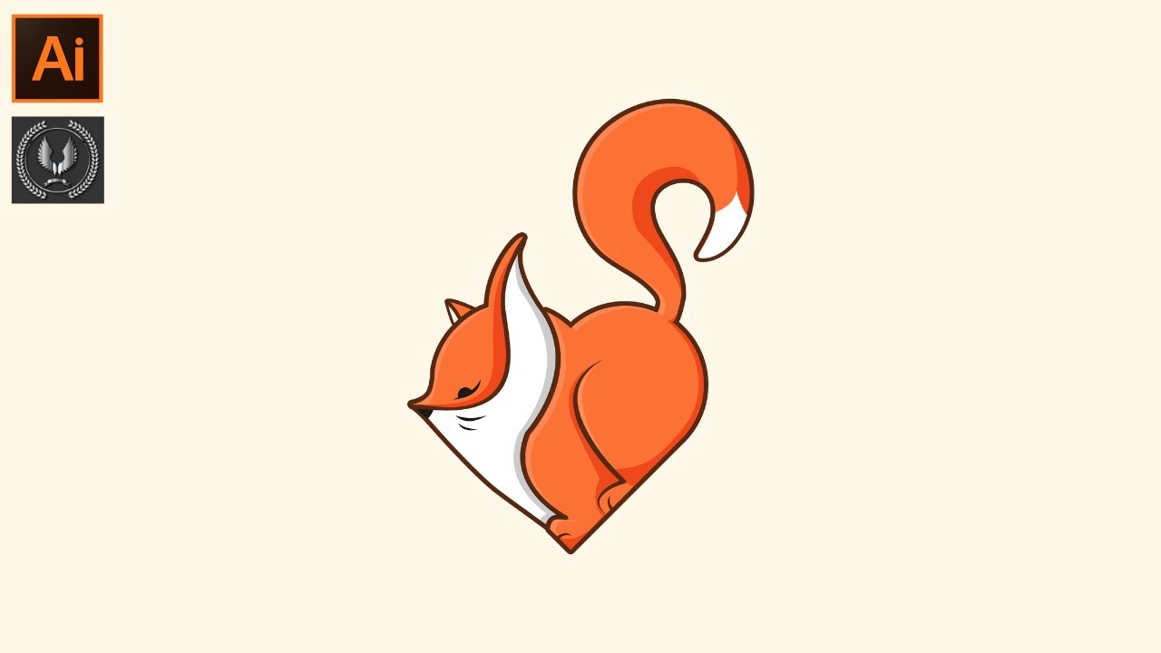 Cat and Heart logo tutorial in adobe illustrator cc