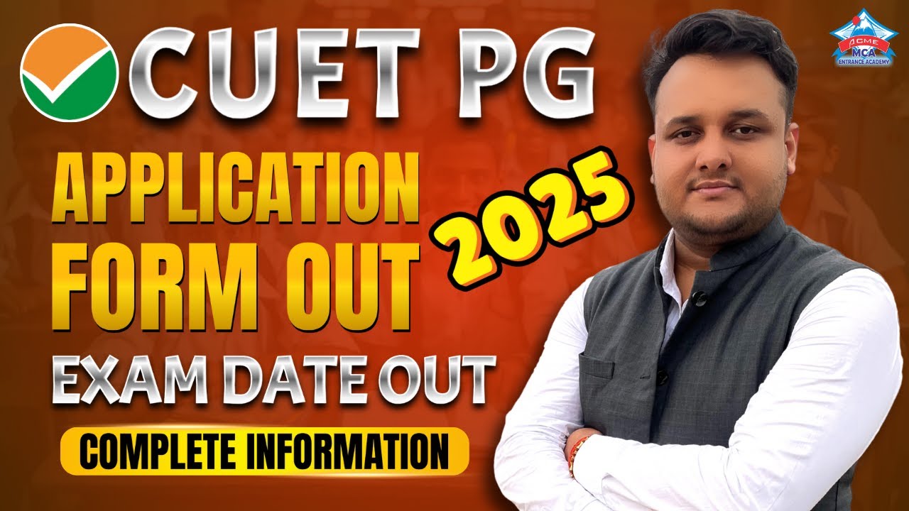 CUET PG 2025 Application form Out | CUET PG 2025 Exam Date Out #cuetpg