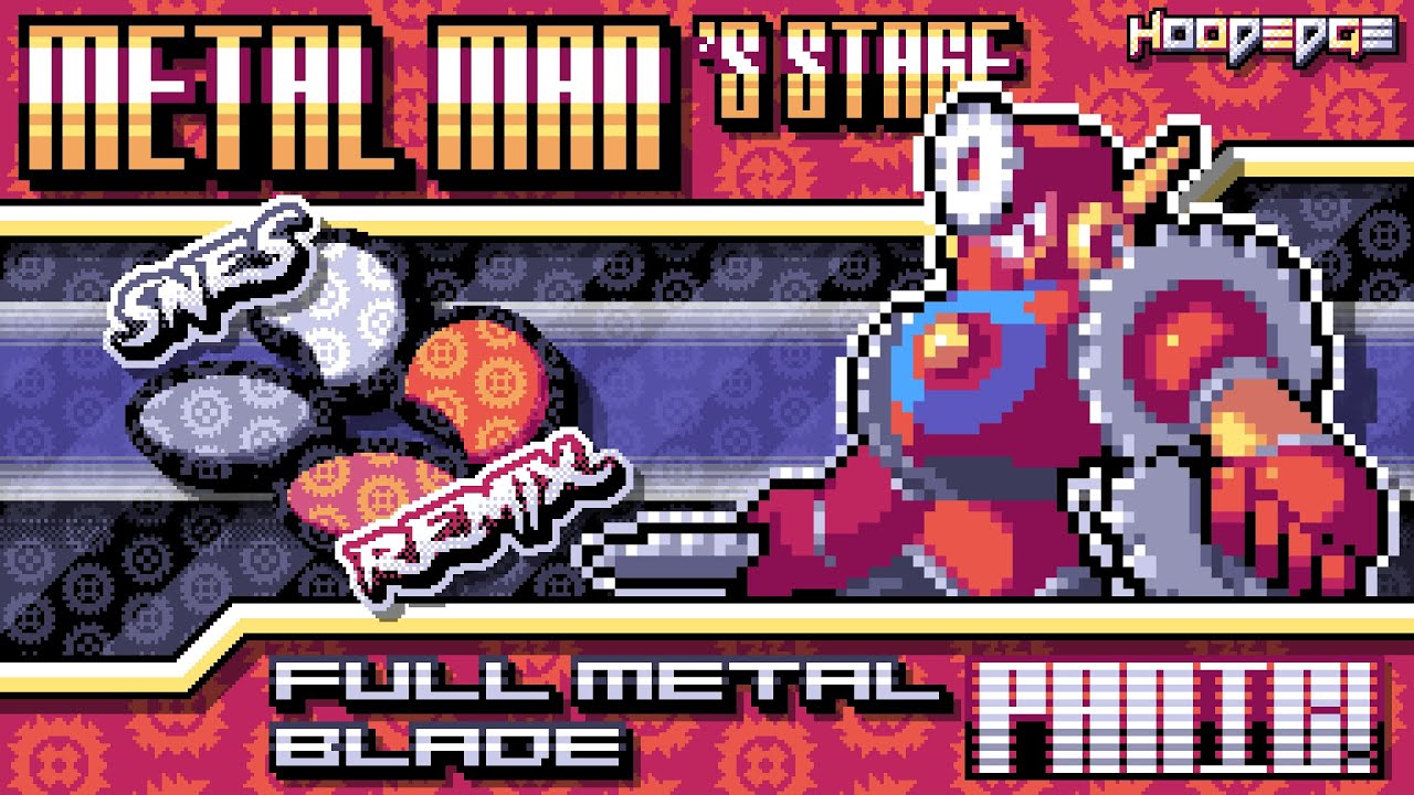 Mega Man 2 - Full Metal Blade Panic! ⚙️ ~ Metal Man's Stage 【SNES Remix II】