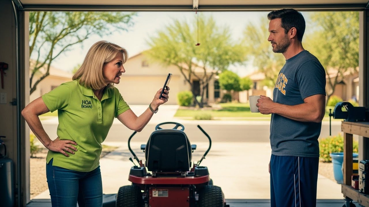 HOA Karen Took My Lawn Mower, Didn't Expect Me To Be The Cop Who Investigated The Theft