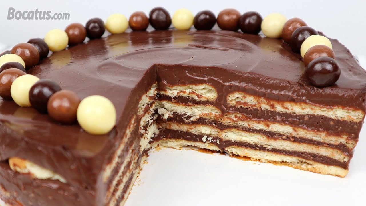 Tarta de la Abuela de Chocolate: una tarta de galletas y chocolate ¡sin horno, fácil y deliciosa!