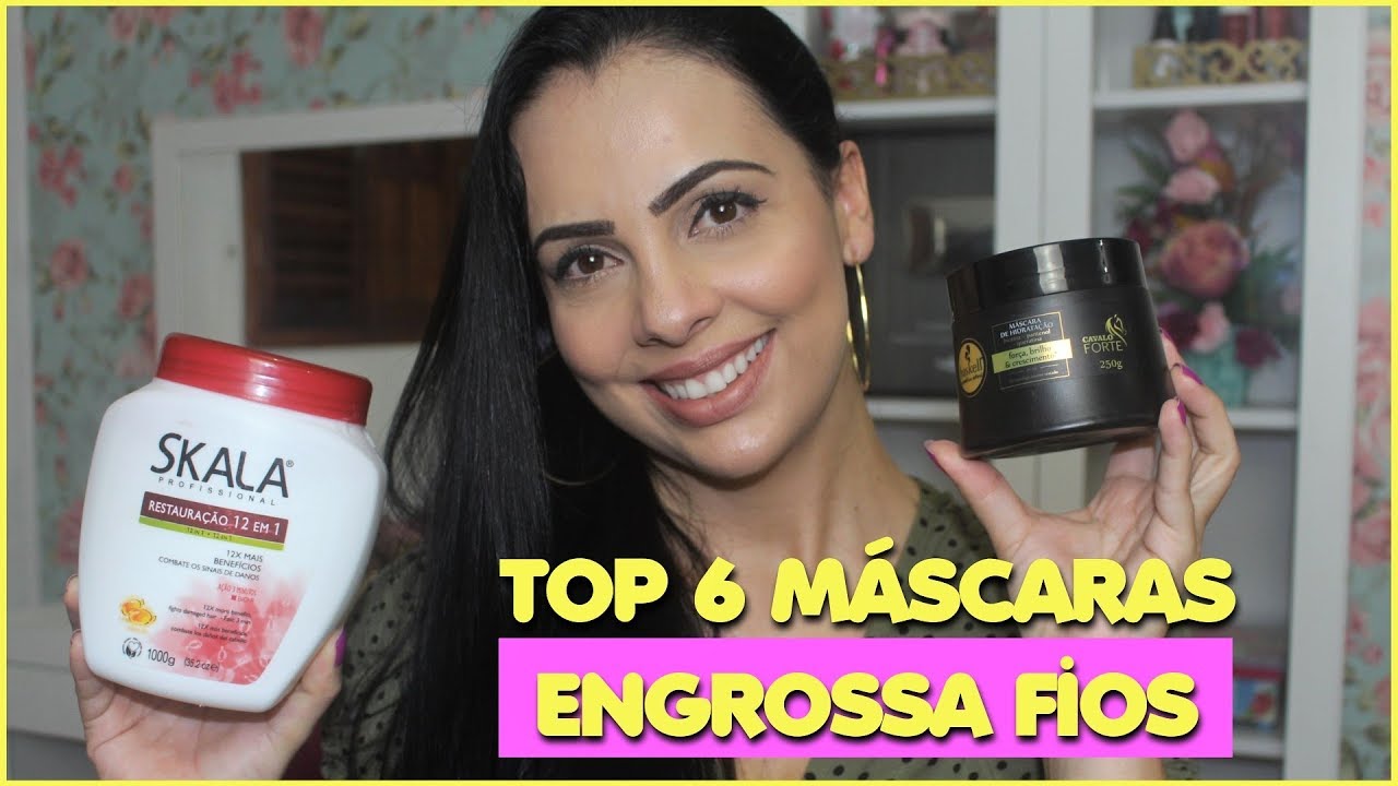 Top 6 Máscaras ENGROSSA CABELOS FINOS, RALOS, DESCOLORIDOS e ALISADOS
