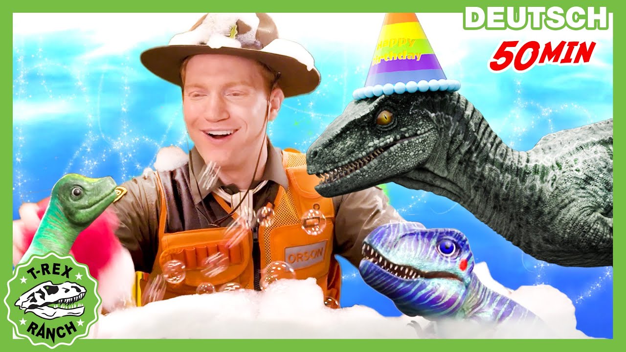 Ranger Orson's Überraschungs-Geburtstagstorte! | T-Rex Ranch - Dinosaurier für Kinder