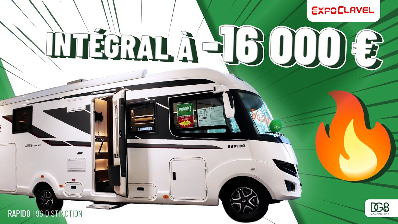 🚐 RAPIDO I96 Distinction – 4 Couchages Lit Pavillon