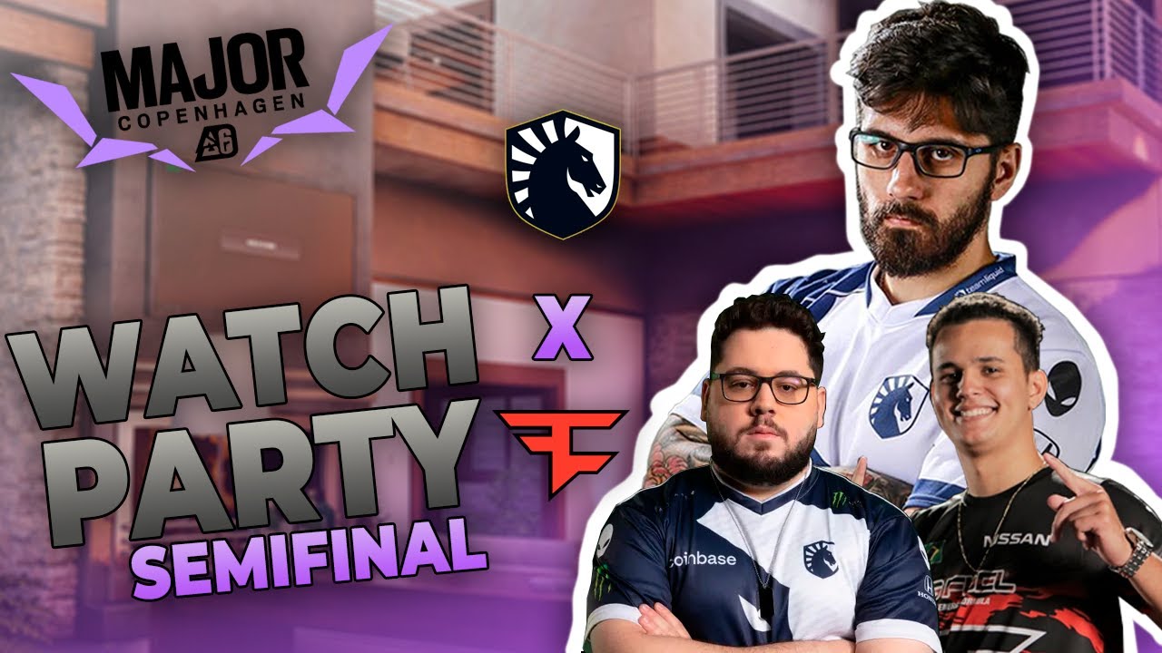 CL&Aacute;SSICO NA SEMIFINAL! MAJOR COPENHAGEN 2023 - LIQUID x FAZE | RAINBOW SIX SIEGE