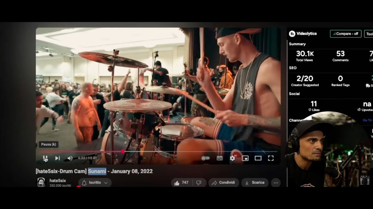 Batteristi da conoscere: Benny Eissmann degli SUNAMI - Reaction video