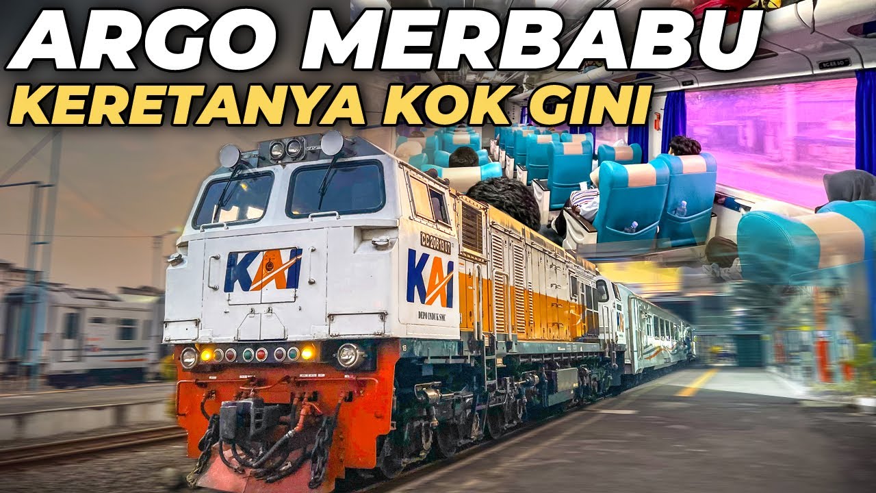 ARGO PALING LAMBAT‼️ RANGKAIAN ALA KADARNYA JENDELA BURAM | Trip KA Argo Merbabu Semarang - Jakarta