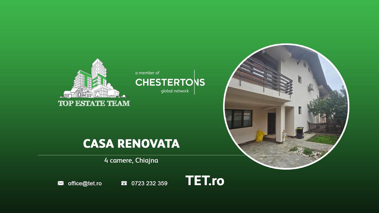 Casa Renovata 4 camere de Vanzare Scoala Petru Rares  - TET0016535