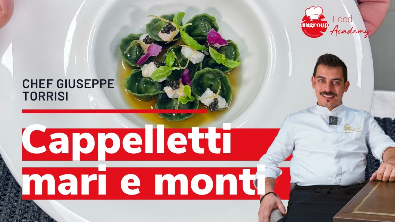 Cappelletti in brodo Mare e Monti Chef Giuseppe Torrisi Cortile Spirito Santo #UnigroupFoodAcademy
