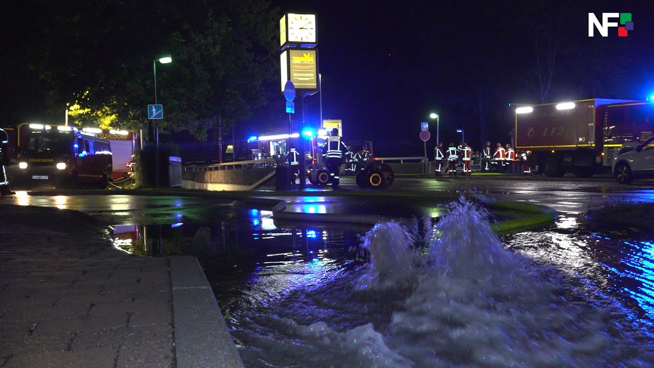 12.08.2020 - Gewitterzelle bringt Hagel und setzt Unterführungen und Keller unter Wasser