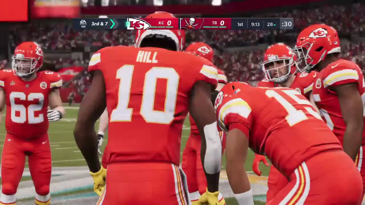 Live Simulation of Super Bowl 55