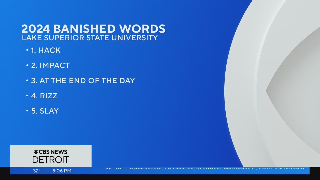 Lake Superior State University announces 2024 banished words list