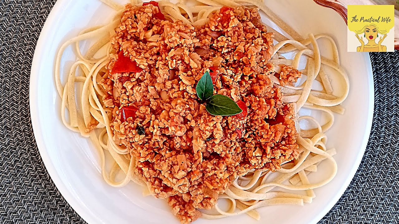 SOYA SPAGHETTI BOLOGNESE RECIPE  | Vegetarian Bolognese