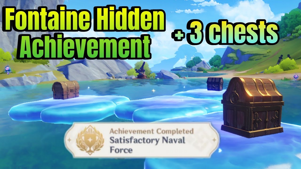 This single puzzle will give you 3 chests and an achievement | Satisfactory naval force Genshin
