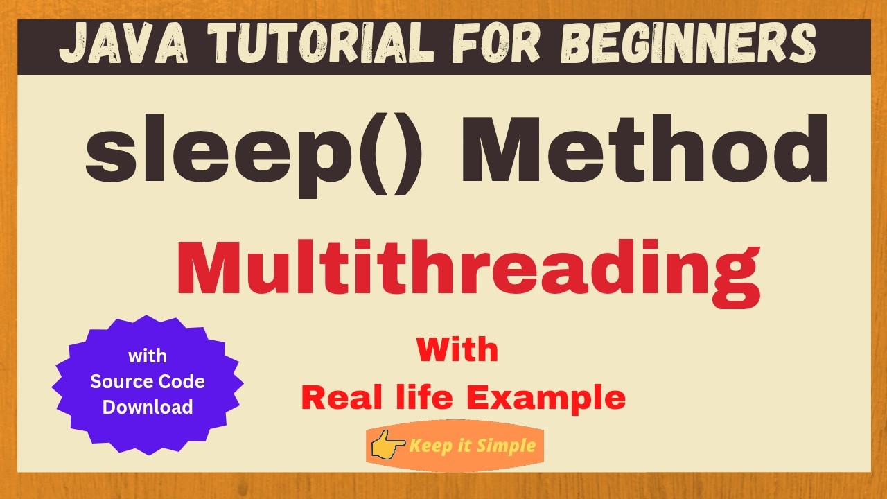 Метод sleep в Java | Метод sleep в Java | sleep() в Java | Java для начинающих