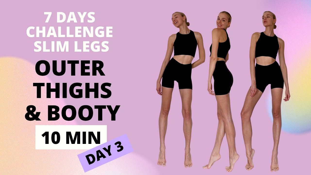Outer Thighs & Booty Workout / Day 3 - 7 Days Slim Legs Challenge / Nina Dapper