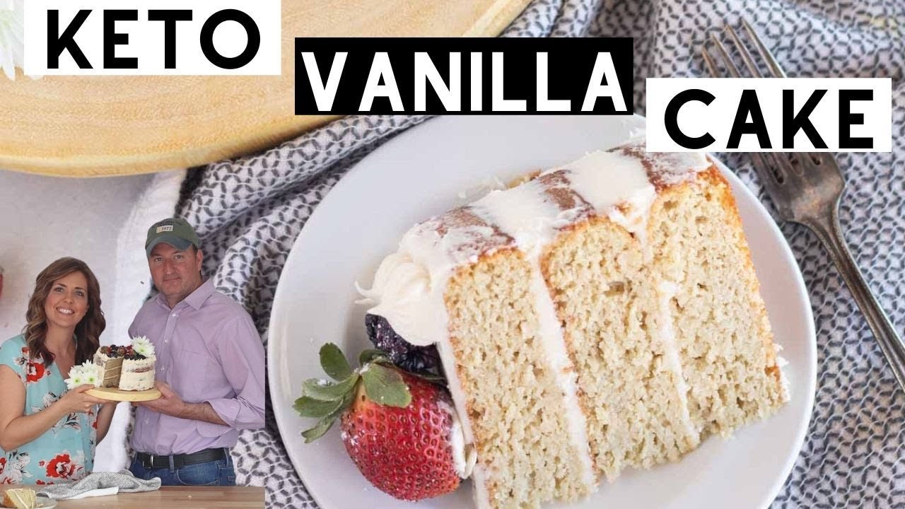 Layered Keto Vanilla Cake