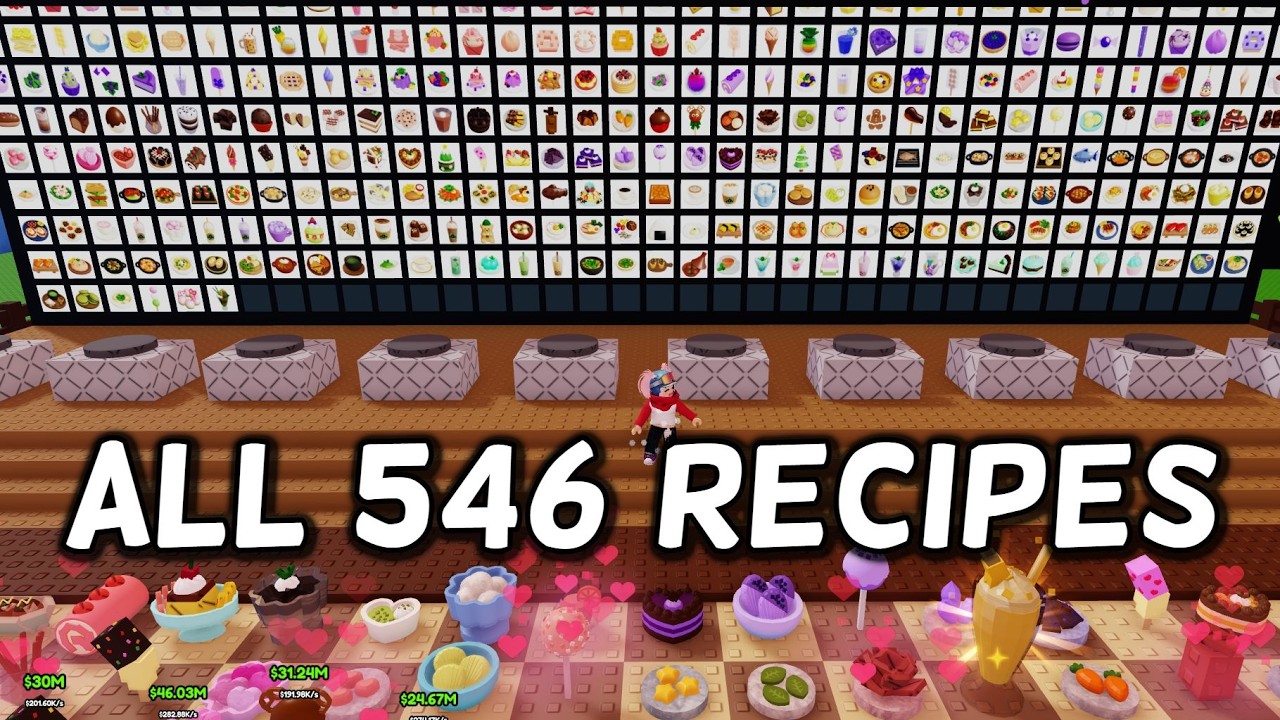 ALL 546 RECIPES in CRAFT FOOD Roblox | How to Cook