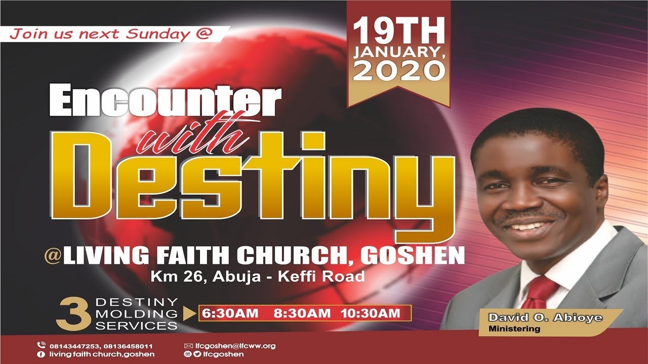 ENCOUNTER WITH DESTINY (1ST SERVICE) JANUARY 19, 2020