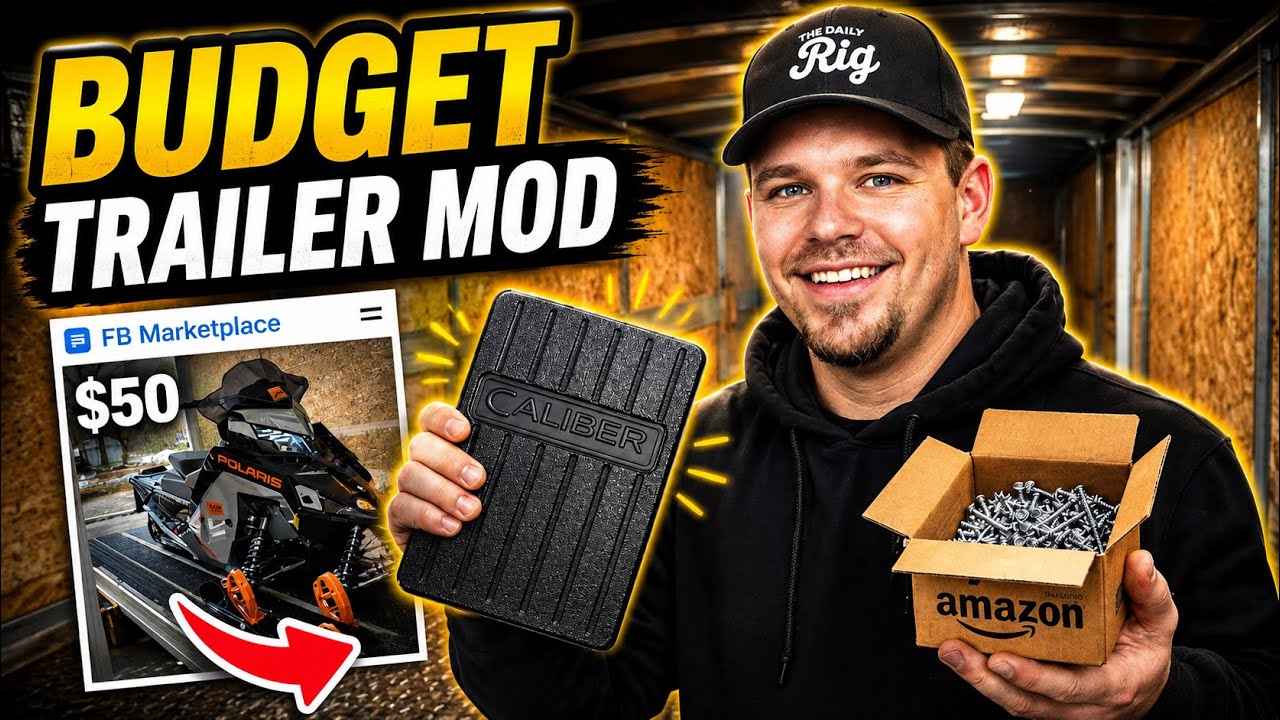 Installing Caliber TraxMats & Ski Guides on a Trailer (Budget Build)
