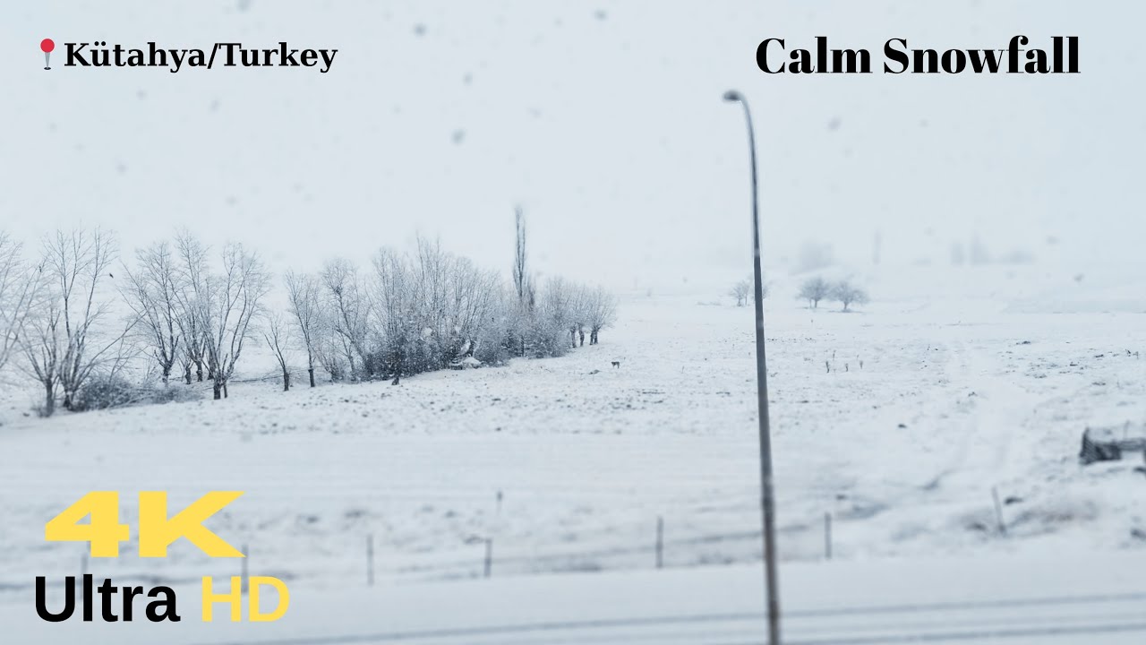 Kar Yağışı 10 Saat / Winter Snow Ambience (10 Hours) — Sleep, Study, Chill, Relax