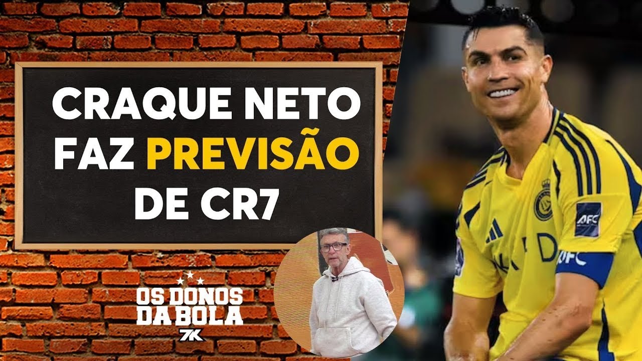 Craque Neto faz previsão: Cristiano Ronaldo vai chegar aos 1000 gols na Copa do Mundo