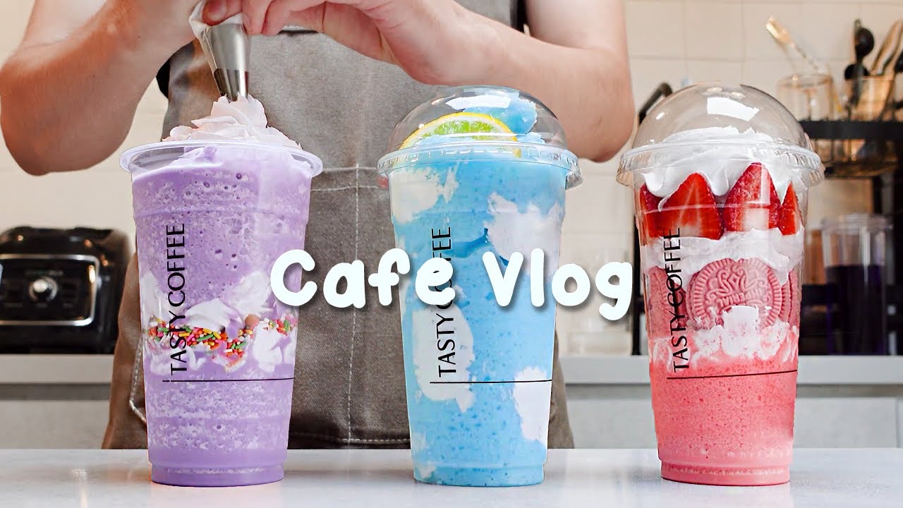 🍧오늘은 뭘 마실까? 어려운 선택이네요~🍓30mins Cafe Vlog/카페브이로그/cafe vlog/asmr/Tasty Coffee