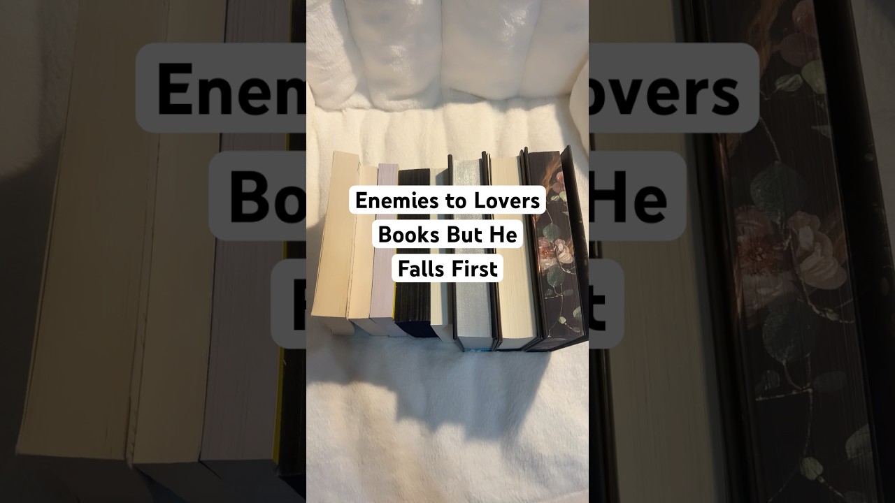 Enemies to lovers books but he falls first #bookrecommendations #booktube #enemiestoloversbooks